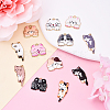 12Pcs 12 Styles Alloy Enamel Pendants FIND-YW0006-62-2