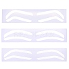 24Pcs 3 Styles Plastic Eyebrow Tattoo Practice Skin AJEW-CP0009-58A-7