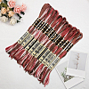 10 Skeins 6-Ply Polyester Embroidery Floss OCOR-CY0002-99D-7