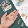 CHGCRAFT DIY Leaf Shape Jewelry Making Finding Kit DIY-CA0005-29-3