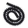 Synthetic Black Stone Bead Spacer Strands X-G-R359-3x6-01-1-2