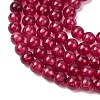 Natural White Jade Round Bead Strands G-A130-3mm-F01-4