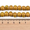 Handmade Fancy Antique Glazed Porcelain Ceramic Round Beads Strands PORC-L019-8mm-02-3