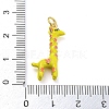 Giraffe Rack Plating Brass Enamel Pendants KK-Q804-15G-3