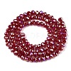 Electroplate Glass Beads Strands EGLA-A044-P3mm-B02-3