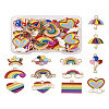 DIY Rainbow Color Pride Jewelry Making Finding Kit DIY-TA0004-73-22