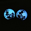 Fluorescent Glass Cabochons GGLA-T004-12A-4
