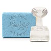 Clear Acrylic Soap Stamps DIY-WH0445-001-1