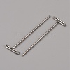 Iron T Pins for Blocking Knitting Cork Board FIND-WH0144-25P-1