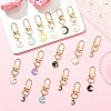 16Pcs Alloy Enamel Pendant Decorations HJEW-YW00249-4