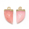 Natural White Jade Pointed Pendants G-Q966-05-2