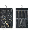 Felt Double Sided Hanging Jewelry Rolls for Earrings Necklaces Bracelets PW-WG35DBD-02-1