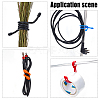 Gorgecraft 8 Strands 4 Colors Reusable Silicone Cable Tie AJEW-GF0005-37-6