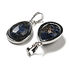 Natural Obsidian Pendants G-I358-B22-3