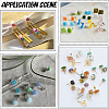 200Pcs 304 Stainless Steel Stud Earring Findings STAS-SC0021-56-6