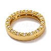Rack Plating Brass with Cubic Zirconia Bead Frame KK-S406-09B-G-2
