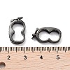 Rack Plating Brass Micro Pave Cubic Zirconia Twister Clasps ZIRC-I012-16B-RS-3