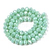 Electroplate Glass Beads Strands EGLA-A044-P8mm-B14-3