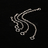 Globleland 4Pcs 4 Styles Sterling Silver Cable Chain Extender STER-GL0001-03-3