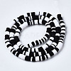 Handmade Polymer Clay Beads Strands CLAY-R089-4mm-086-3