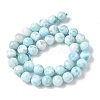 Natural Larimar Beads Strands G-B141-01-10mm-3