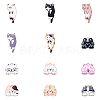 12Pcs 12 Styles Alloy Enamel Pendants FIND-YW0006-62-1