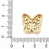 Brass Micro Pave Cubic Zirconia Beads KK-H203-06G-3