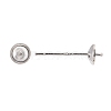 925 Sterling Silver Stud Earring Findings STER-K167-027B-S-4