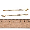 201 Stainless Steel Curb Chain Extender SA-CBA0FDA-01G-03-3