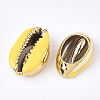 Electroplated Cowrie Shell Beads SSHEL-T008-11G-07-2