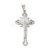 Non-Tarnish 304 Stainless Steel Big Pendants STAS-D052-03P-1