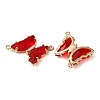 Brass Pave Faceted Glass Connector Charms FIND-Z020-04M-2