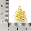 Rack Plating Brass Micro Pave Clear Cubic Zirconia Pendant KK-H485-14G-3