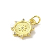 Brass Micro Pave Cubic Zirconia Charms KK-M283-23D-01-2