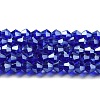 Transparent Electroplate Glass Beads Strands LS-GLAA-F029-2mm-C06-1