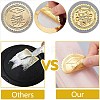 34 Sheets Self Adhesive Gold Foil Embossed Stickers DIY-WH0509-063-3