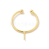 Brass Open Cuff Ring Settings KK-G518-04G-03-2