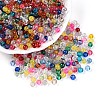Baking Paint Transparent Glass Beads X1-DGLA-Q022-4mm-M-1