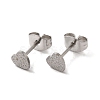 Non-Tarnish 304 Stainless Steel Haart Stud Earrings for Women EJEW-K243-02P-1