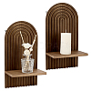 Wood Wall Storage Rack AJEW-WH0796-43B-1