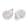 304 Stainless Steel Pendants STAS-T065-35P-2