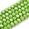 Electroplate Glass Beads Strands EGLA-A034-P2mm-A28-1