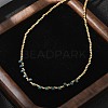 Brass Miyuki Seed Beaded Necklaces for Women NJEW-B126-01G-1