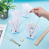 Bust Shaped Plastic Slant Back Necklace Jewelry Storage Rack ODIS-WH0099-35-3