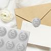 34 Sheets Silver Foil Embossed PET Picture Sticker DIY-WH0528-014-6