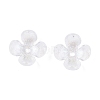 Transparent Acrylic Bead Caps X-OACR-ZX006-20-3