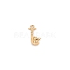 Brass Micro Pave Cubic Zirconia Charms KK-TAC0004-04J-2