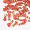 Polycotton(Polyester Cotton) Tassel Pendant Decorations FIND-S275-23G-2