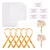 Clear PVC Candy Gift Packaging Boxes with Ribbon & Artificial Flower CON-TAC0001-20D-2