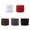 25m 5 Colors Flat Soft Nylon Braided Cord NWIR-CW0001-04-1